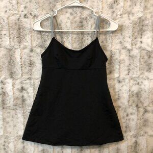 Shape FX Swim Women's Sz 6  Black Tankini Swim Top